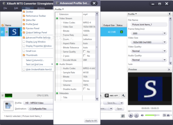 Xilisoft MTS Converter screenshot 4