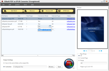 Xilisoft PDF to EPUB Converter screenshot 4