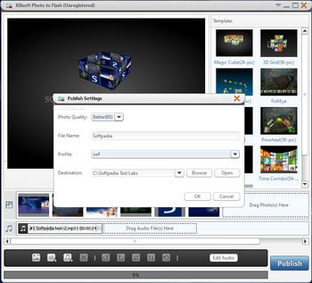 Xilisoft Photo to Flash screenshot 2