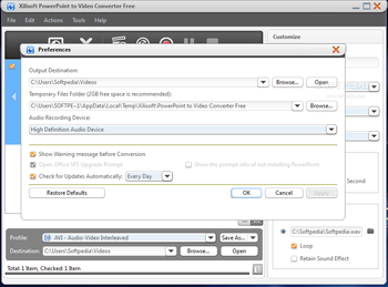 Xilisoft PowerPoint to Video Converter Free screenshot 4