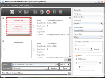 Xilisoft PowerPoint to YouTube Converter screenshot