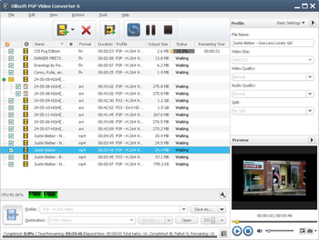 Xilisoft PSP Video Converter screenshot 2