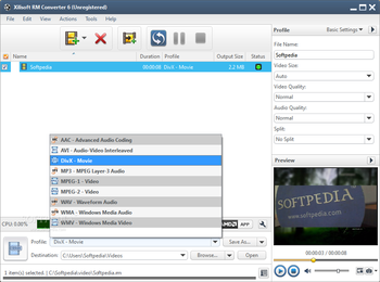 Xilisoft RM Converter screenshot