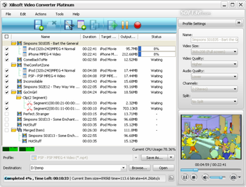 Xilisoft Video Converter Platinum screenshot 3