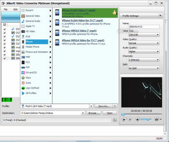 Xilisoft Video Converter Platinum screenshot 5