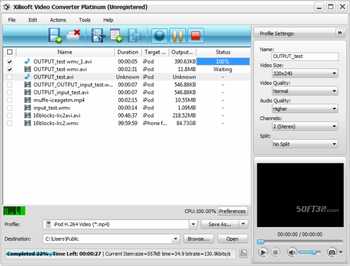 Xilisoft Video Converter Platinum screenshot 8