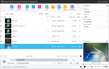 Xilisoft Video Converter Ultimate screenshot