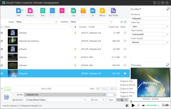 Xilisoft Video Converter Ultimate screenshot 3