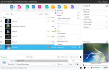 Xilisoft Video Converter Ultimate screenshot 4