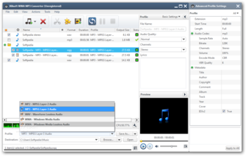 Xilisoft WMA MP3 Converter screenshot