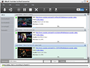 Xilisoft YouTube to iPad Converter screenshot