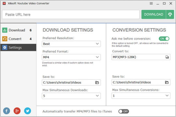 Xilisoft YouTube Video Converter screenshot