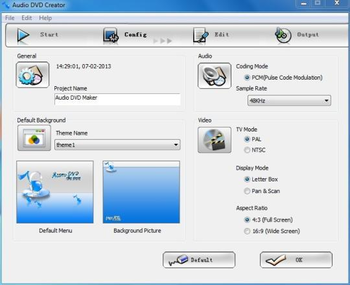 Xinfire Audio DVD Creator screenshot