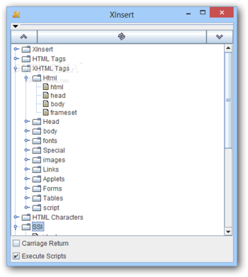 XInsert for jEdit screenshot 2