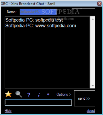 Xinx Broadcast Chat screenshot