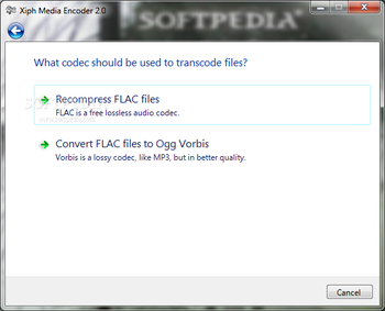 Xiph Media Encoder screenshot 7