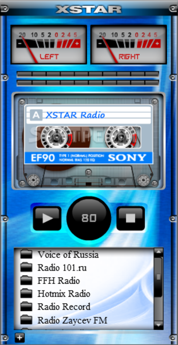 XIRadio Gadget screenshot