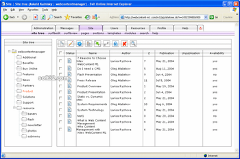 Xitex WebContent M1 CMS Start! screenshot 2