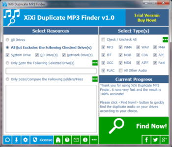 XiXi Duplicate MP3 Finder screenshot