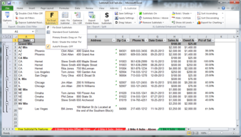 XL-Subtotal for Excel screenshot 2