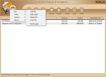 Xlinksoft Picture Encryption screenshot 2