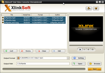 Xlinksoft Total Video Converter screenshot