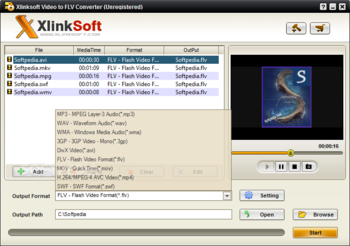 Xlinksoft Video to FLV Converter screenshot 2