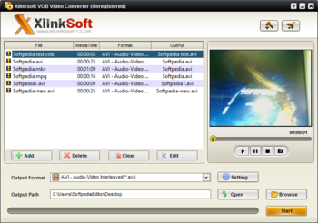 Xlinksoft VOB Converter screenshot