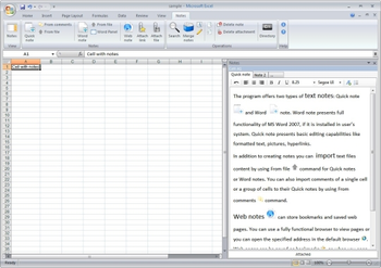 XLnotes screenshot