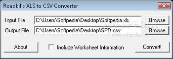 XLS to CSV Converter screenshot