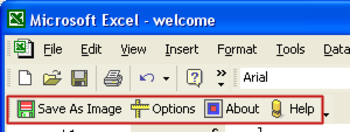 XLS to Jpeg/Jpg/Tiff/Bmps converter screenshot