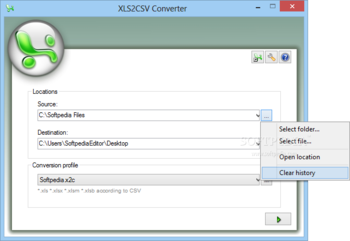 XLS2CSV Converter screenshot