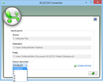 XLS2CSV Converter screenshot 2