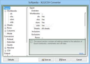 XLS2CSV Converter screenshot 3