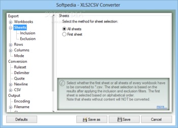 XLS2CSV Converter screenshot 4