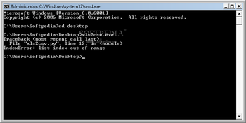 xls2csv screenshot