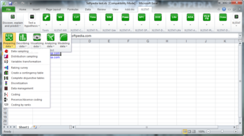 XLStat screenshot 2