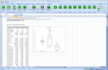 XLSTAT (Win) screenshot