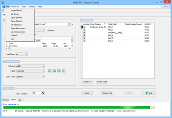 XlsToPG screenshot 4