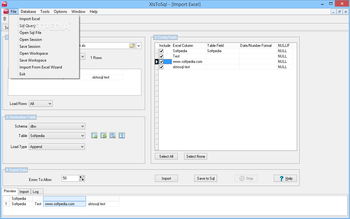 XlsToSql screenshot 2