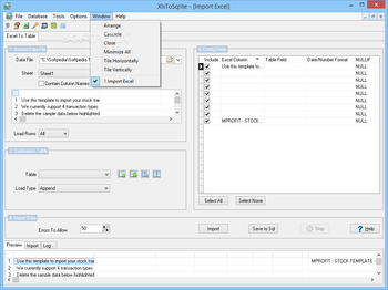 XlsToSqlite screenshot 6
