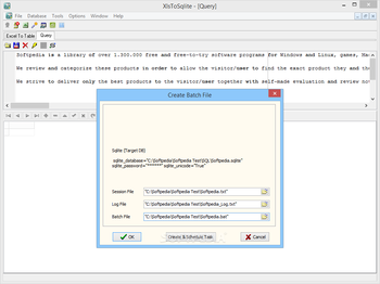 XlsToSqlite screenshot 7