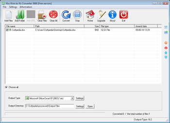 Xlsx Xlsm to Xls Converter 3000 screenshot