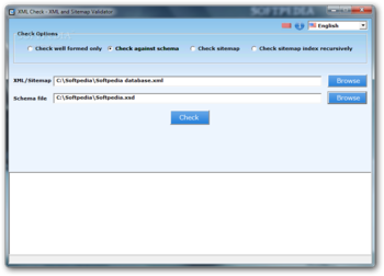 XML Check screenshot