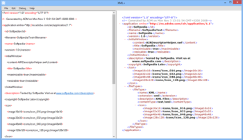 XML+ screenshot