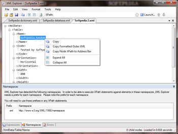 XML Explorer screenshot