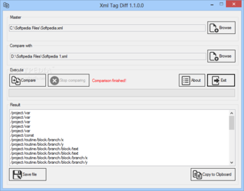 XML Tag Diff screenshot