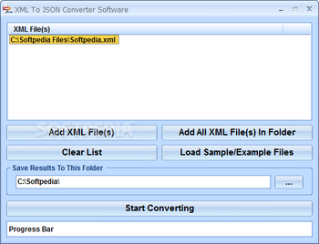 XML To JSON Converter Software screenshot