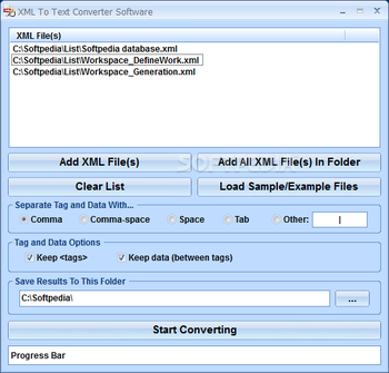 XML To Text Converter Software screenshot