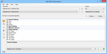 XML2PDF Workstation screenshot